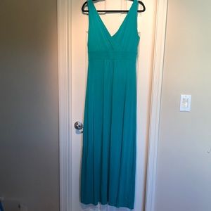 Cynthia Rowley teal maxi dress size Large